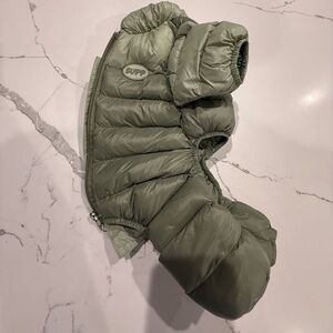 Super Pet Green Puffer Dog Snowsuit